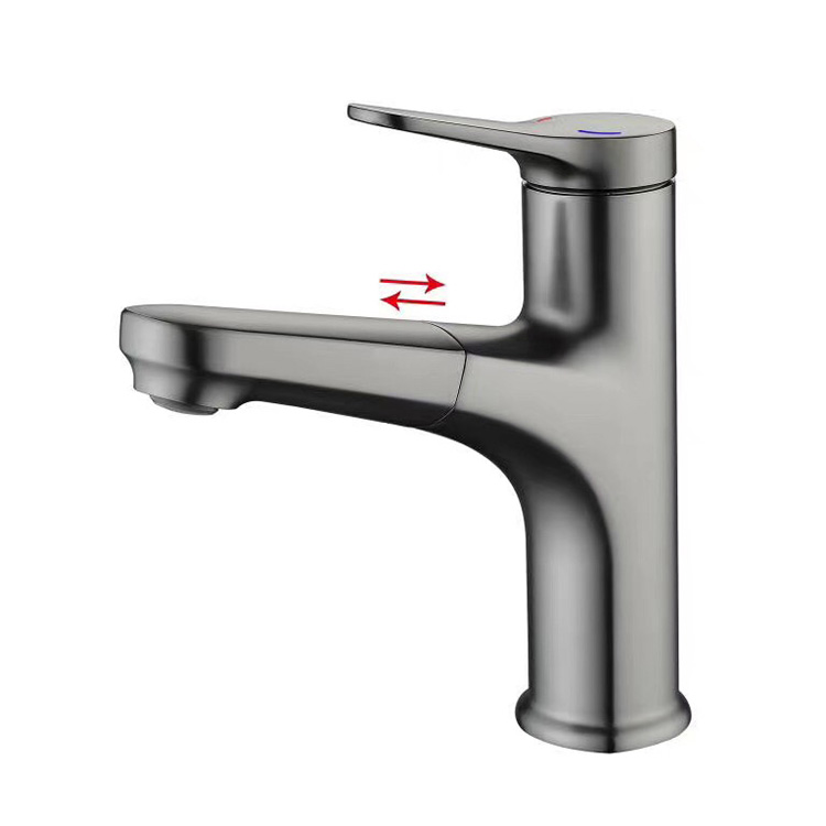 Faucet Bilik Mandi dengan Penyembur Pull Down