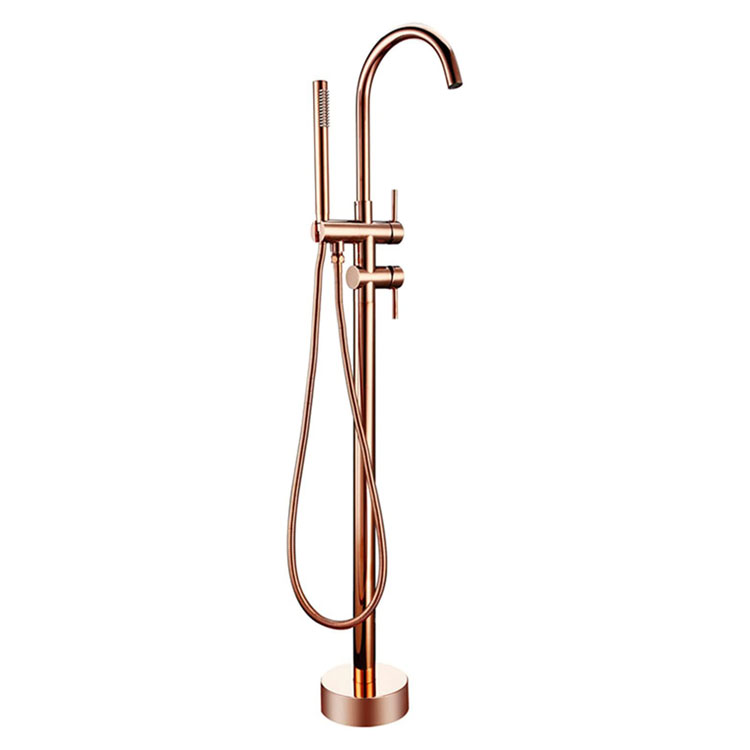 Faucet Tab Mandi Berdiri Bebas Rose Gold